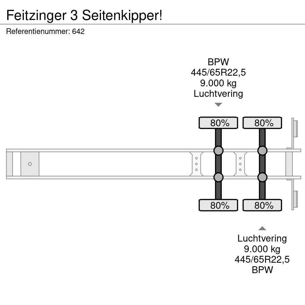  Feitzinger 3 Seitenkipper! Tipper semi-trailers
