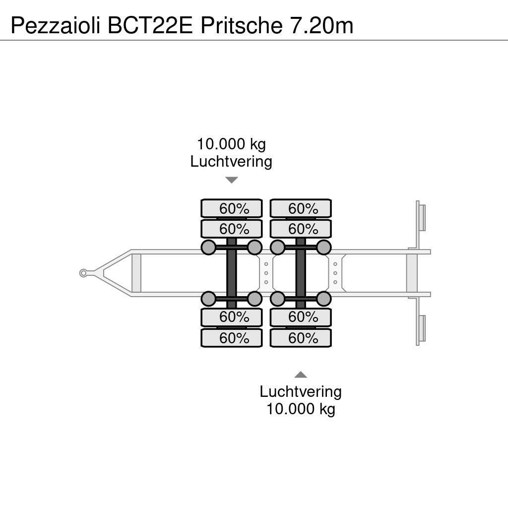 Pezzaioli BCT22E Pritsche 7.20m Flatbed/Dropside trailers