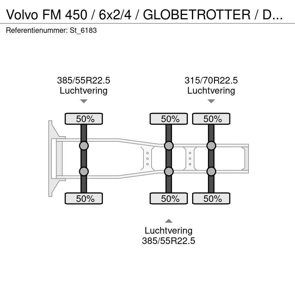 Volvo FM 450 / 6x2/4 / GLOBETROTTER / DYNAMIC STEERING / Tegljači