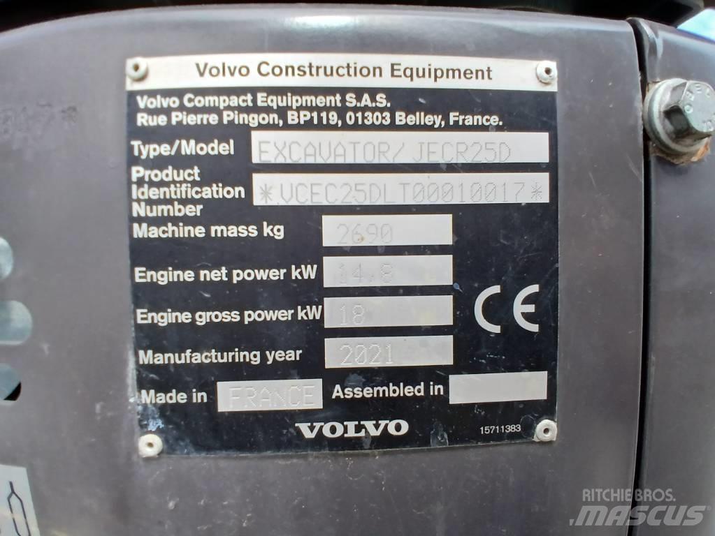 Volvo JECR 25 D Mini bageri < 7t