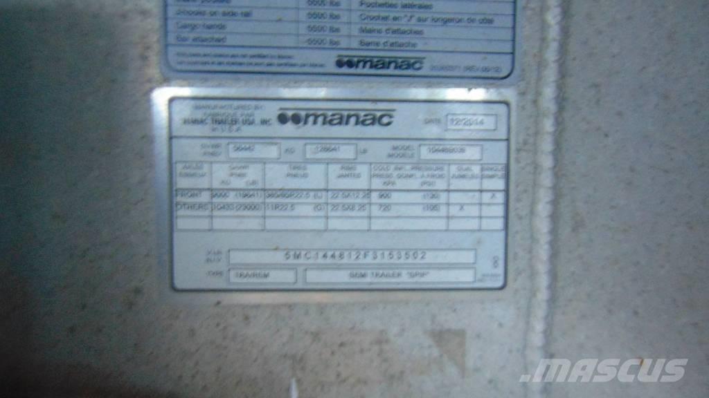 Manac Flatbed Prikolice platforme/otvoreni sanduk