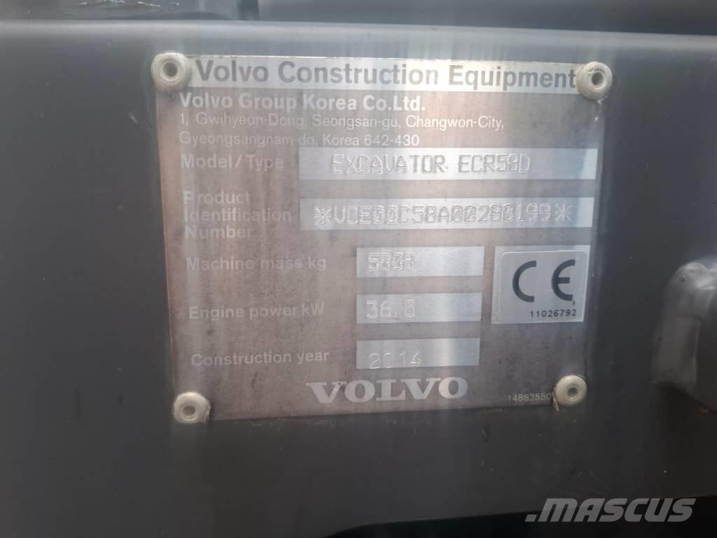 Volvo ECR 58 D Mini bageri < 7t