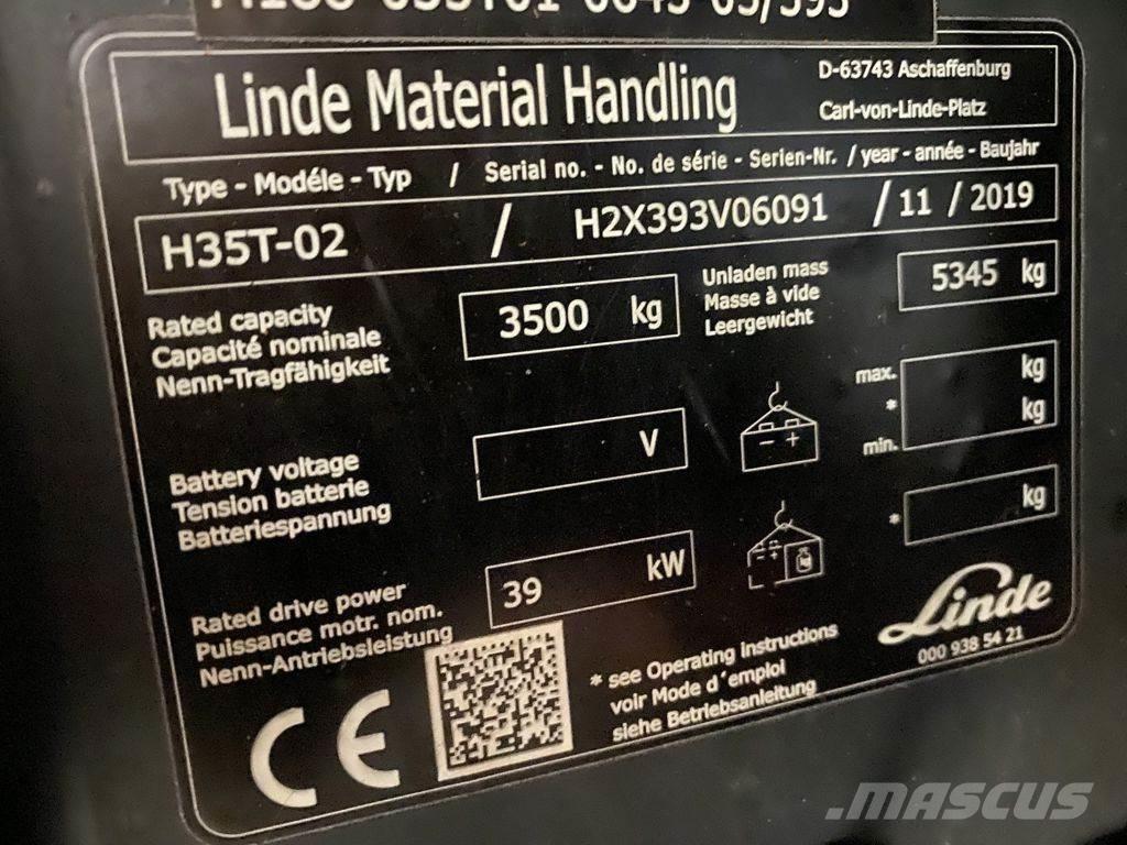 Linde H35T-02 Plinski viljuškari