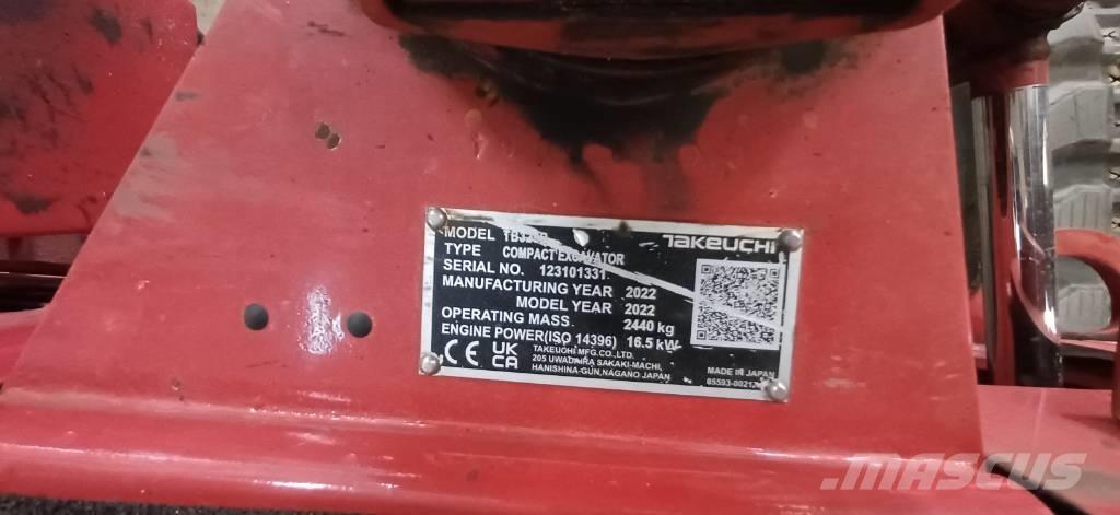 Takeuchi TB 325 R Mini bageri < 7t