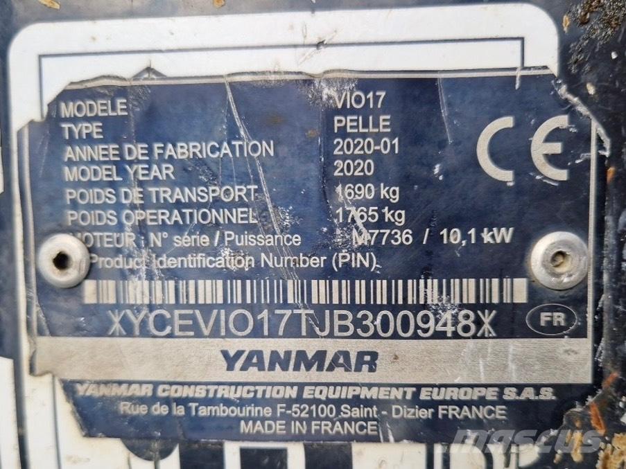 Yanmar Vio 17 Mini bageri < 7t