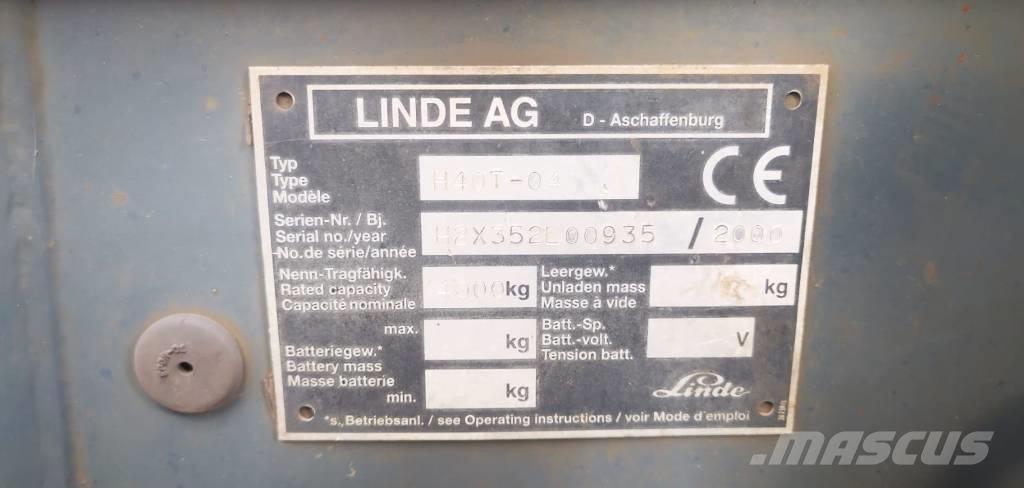 Linde H40T-01 Plinski viljuškari
