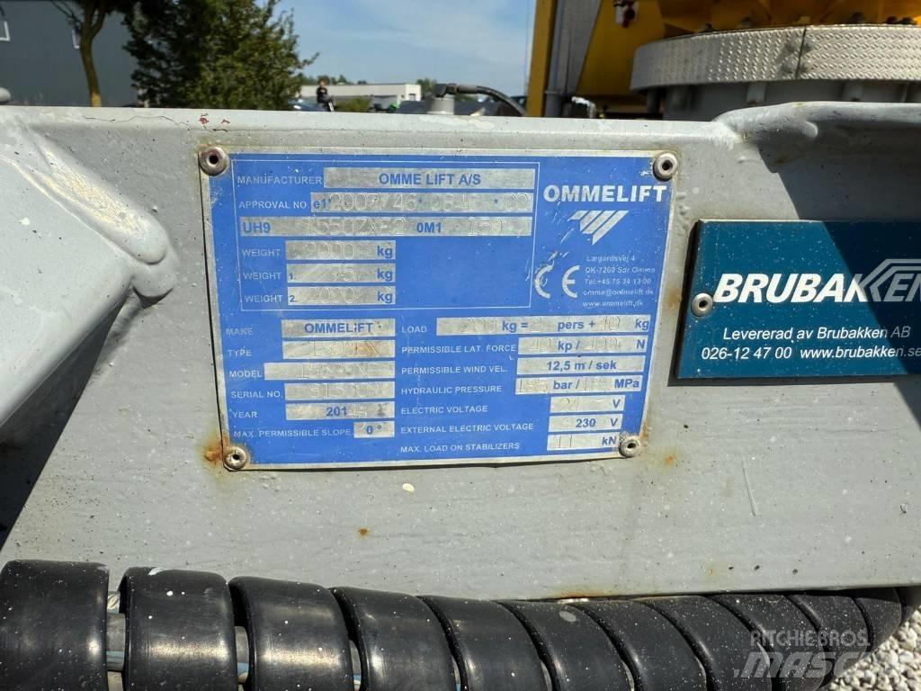 Omme 1550EXB Vučne prikolice se podiznom košarom