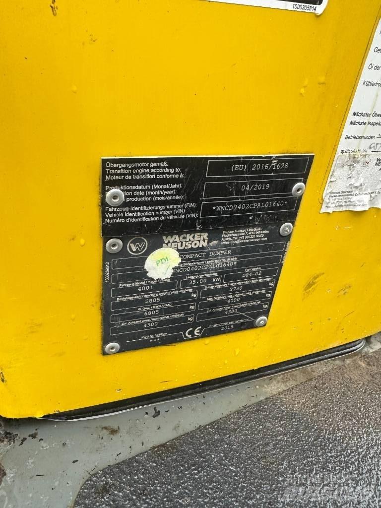 Wacker Neuson 4001 Damperi za gradilište