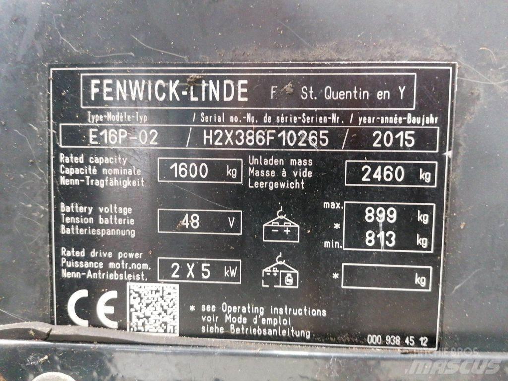 Linde E16P-02 Električni viljuškari