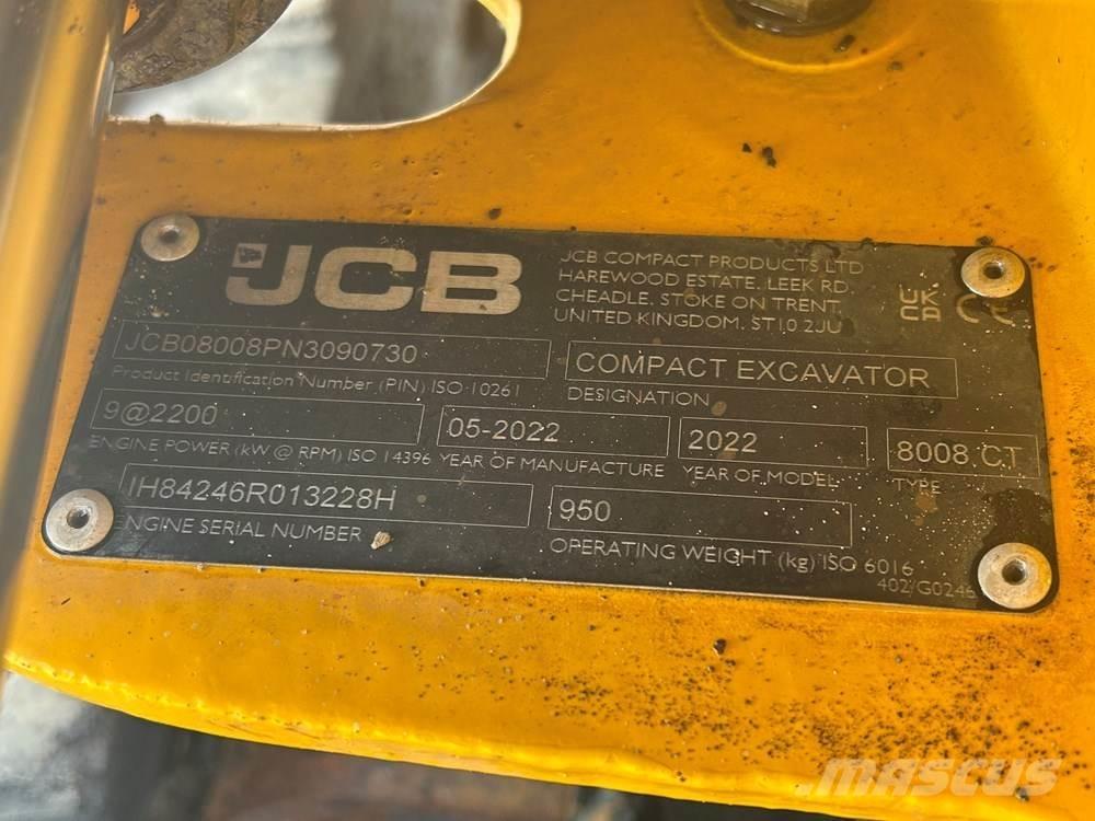 JCB MICRO 8008 Mini bageri < 7t