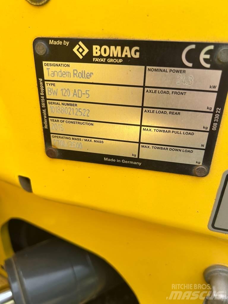 Bomag BW 120 AD-5 Valjci sa duplim bubnjem