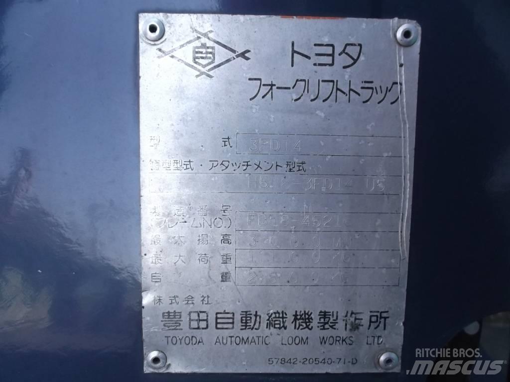 Toyota 3 FD 14 Dizelski viljuškari