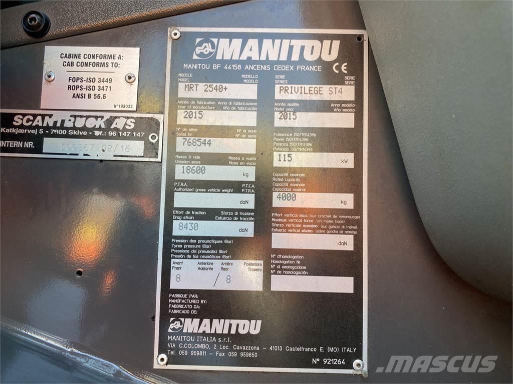 Manitou MRT2540MS Teleskopski viljuškari