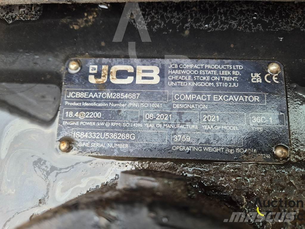 JCB 36C-1 Mini bageri < 7t