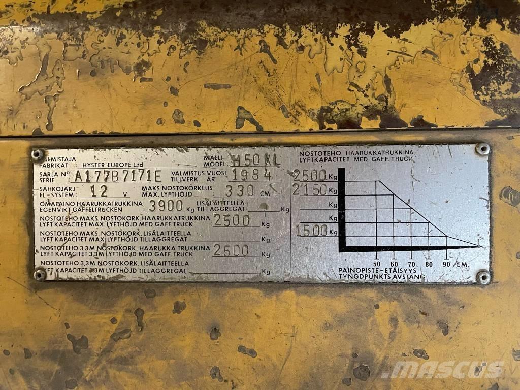 Hyster H 50 XL Plinski viljuškari