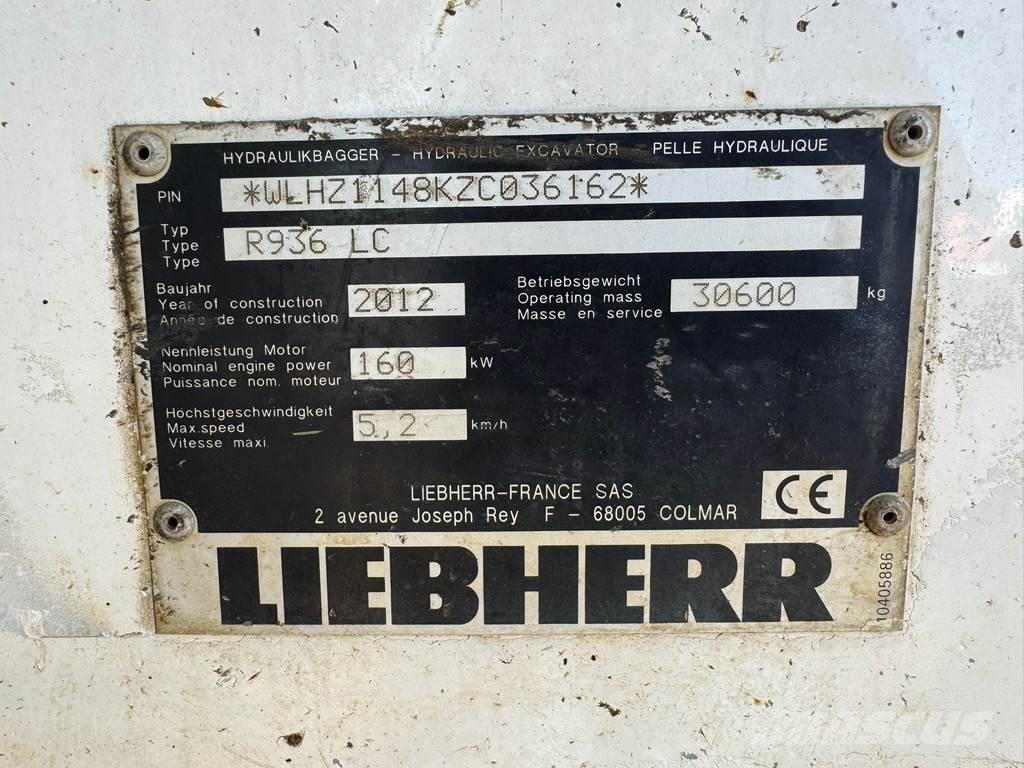 Liebherr R936 LC Bageri guseničari