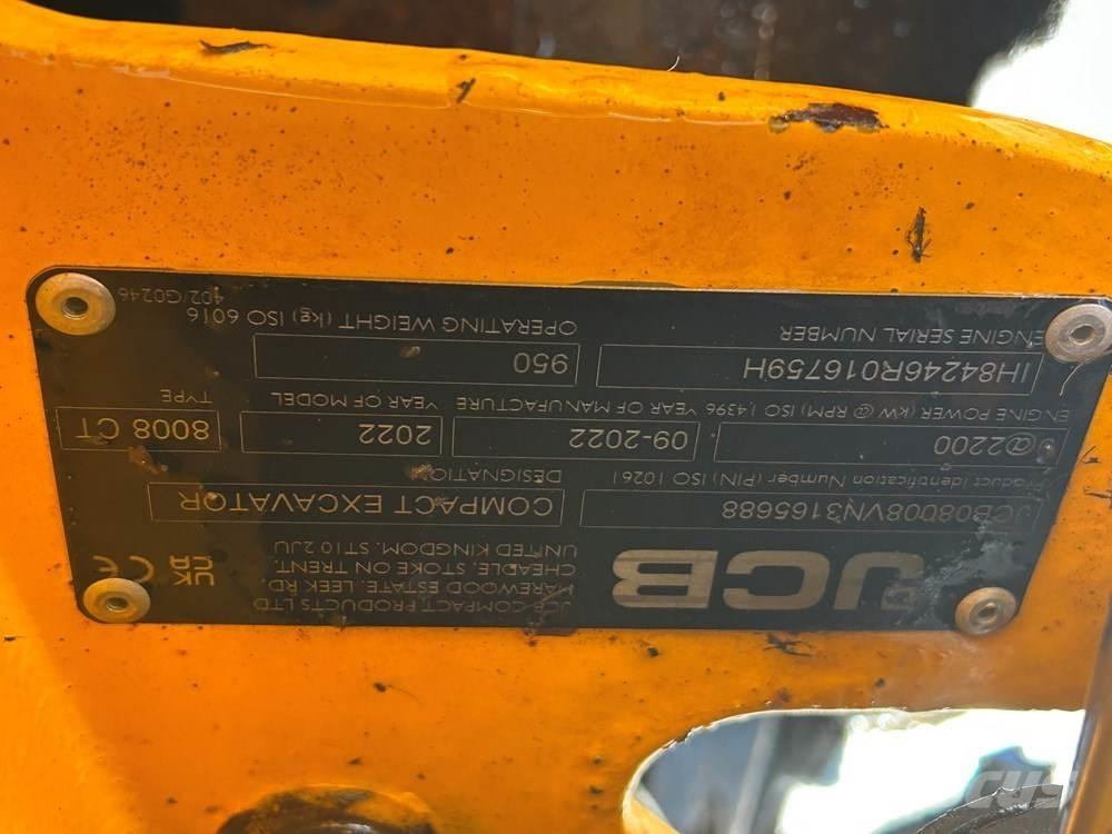 JCB MICRO 8008 Mini bageri < 7t