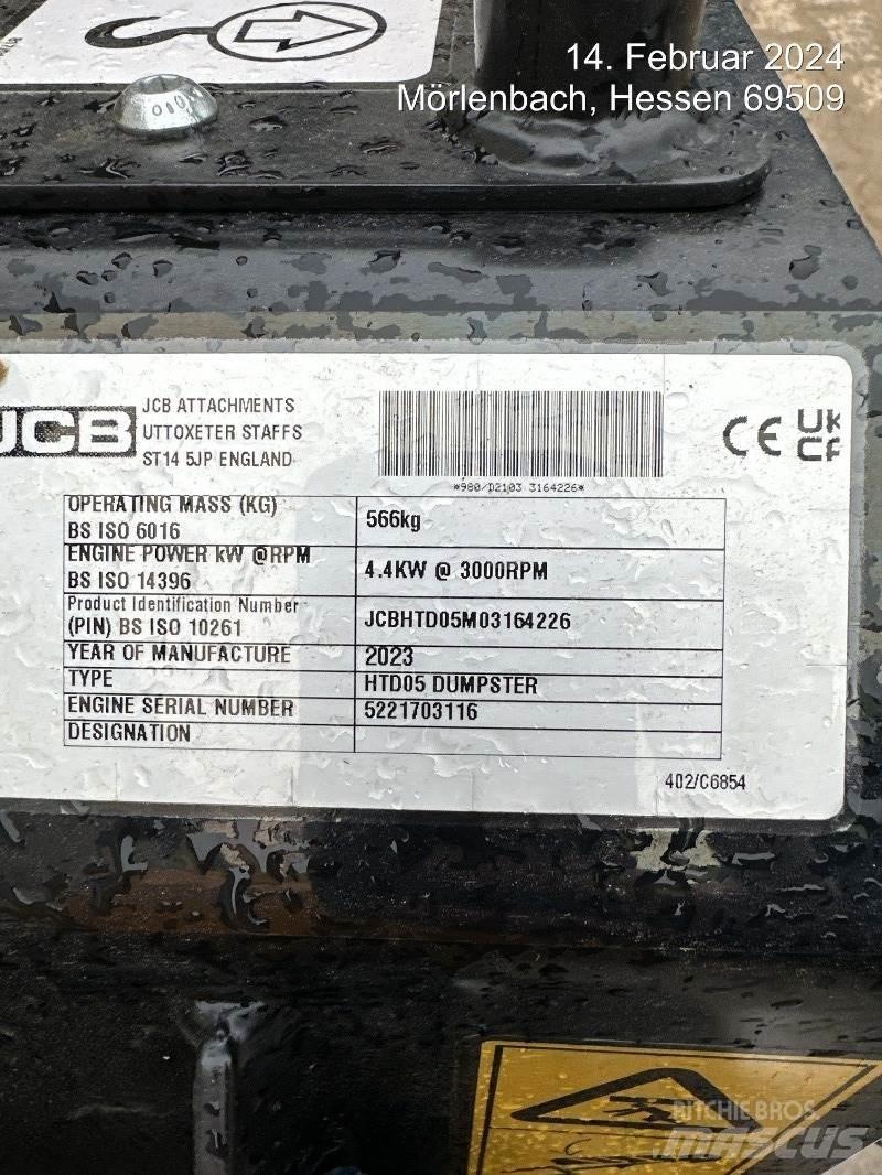JCB HTD5 mit Tritt Damperi za gradilište