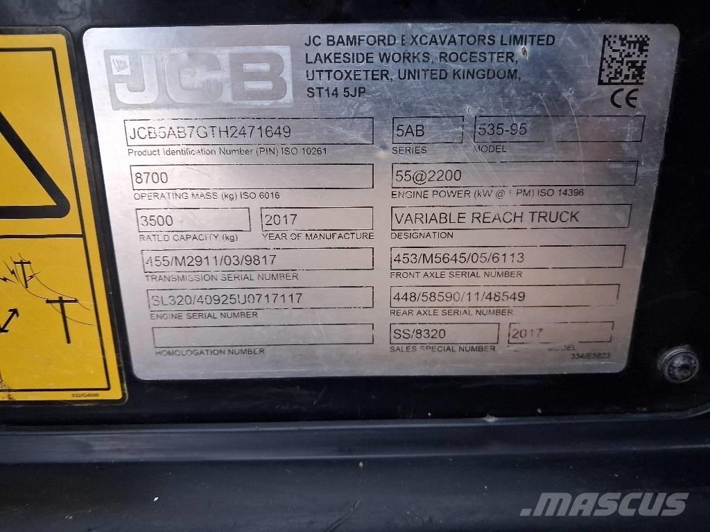 JCB 535-95 JOYSTICK Teleskopski viljuškari
