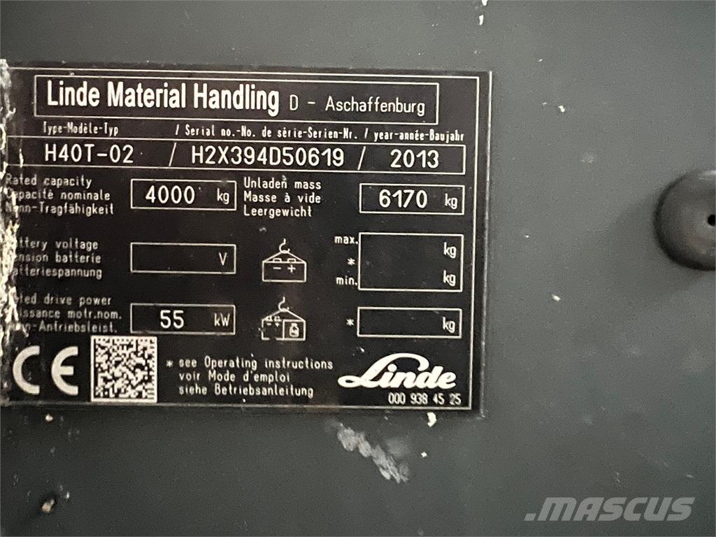 Linde H40T-02 Plinski viljuškari