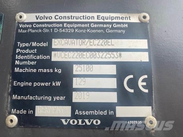 Volvo EC220EL Bageri guseničari