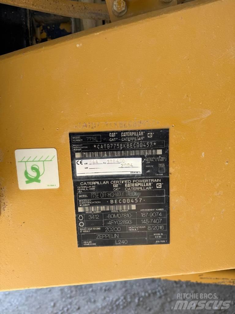 CAT 775 E Kruti damperi