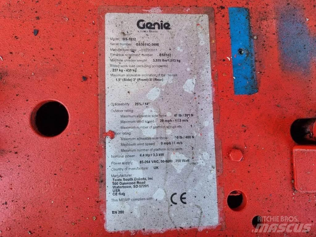 Genie GS1932 Makazaste platforme