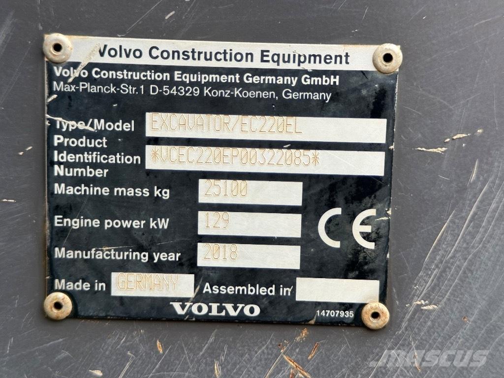 Volvo EC 220 EL Bageri guseničari