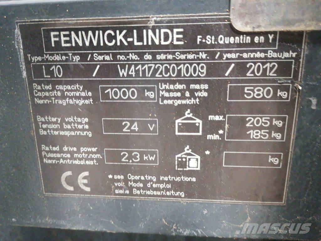 Linde L10 Ručni električni viljuškar