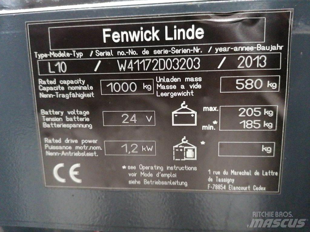 Linde L10 Ručni električni viljuškar