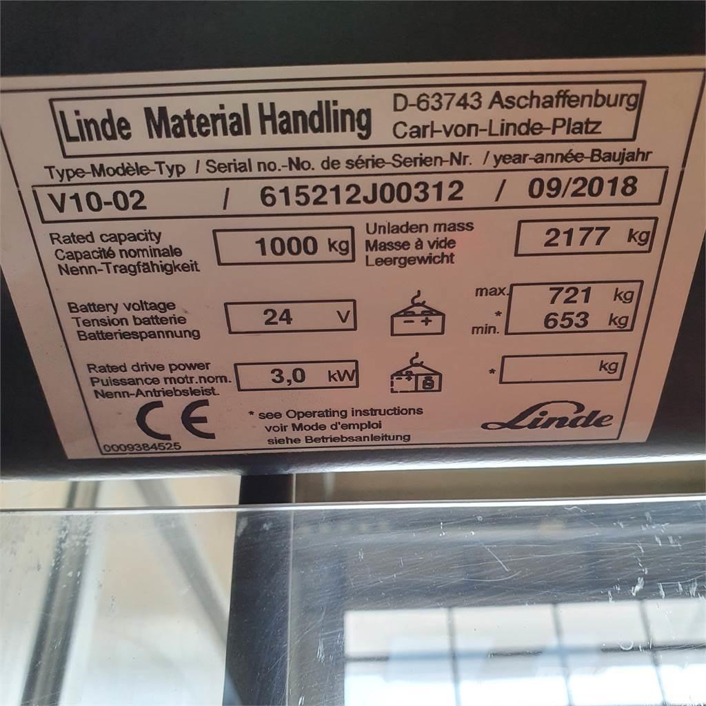 Linde V10 Visoko dizajući komisioni viljuškar