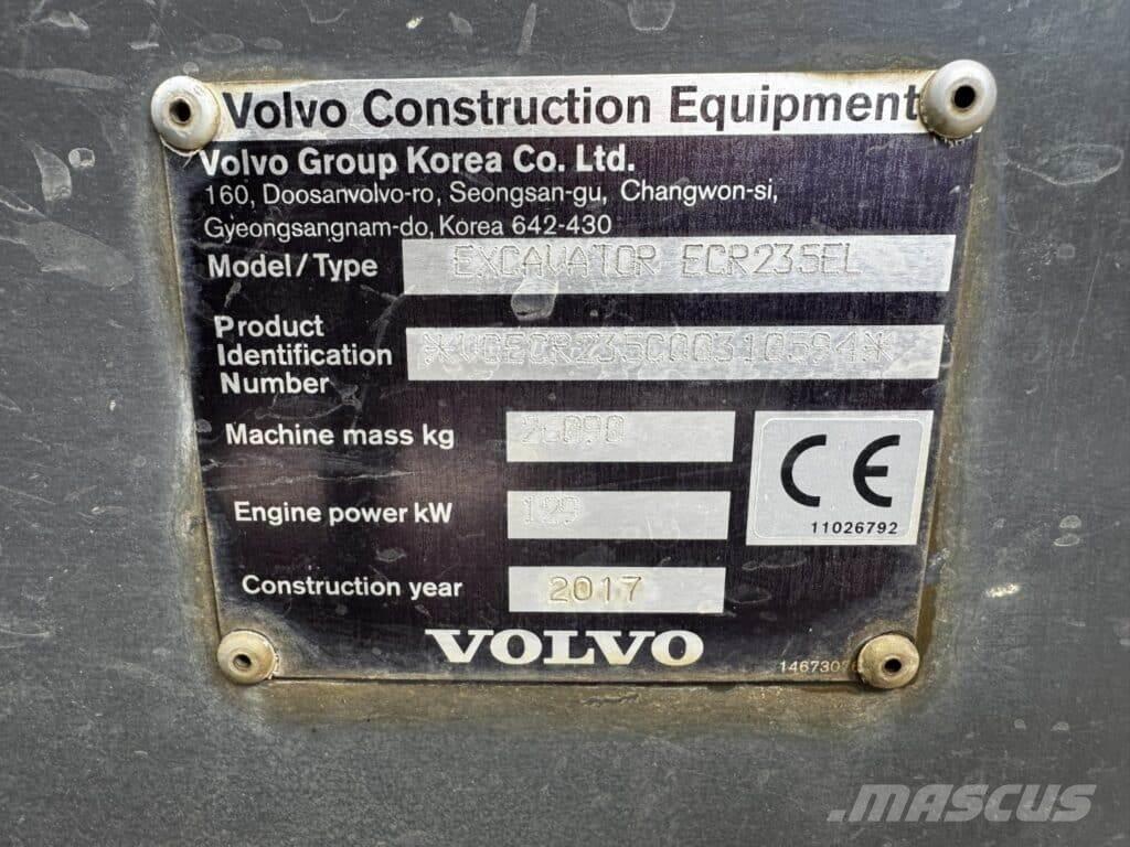 Volvo ECR235EL Bageri guseničari