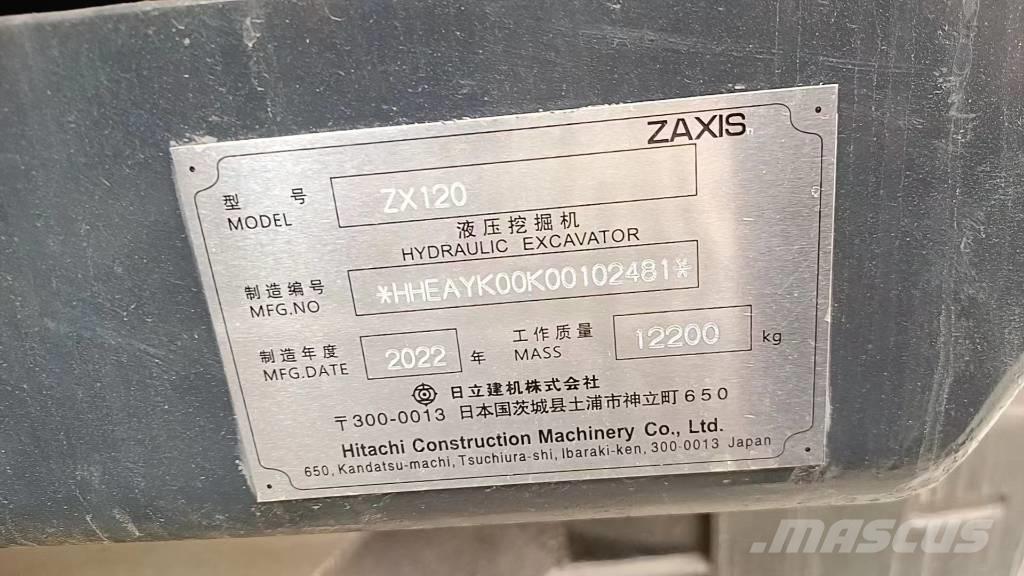Hitachi ZX 120-6 Mini bageri < 7t