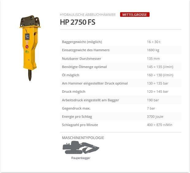 Indeco HP 2750 FS Čekići