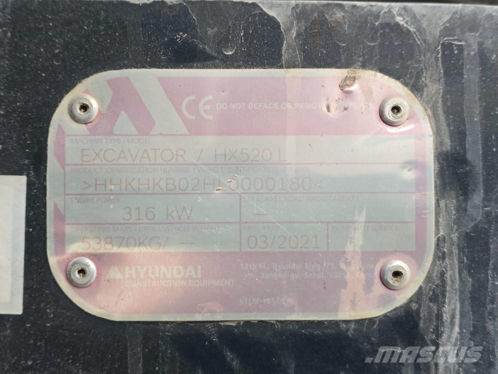Hyundai HX 520 L Bageri guseničari