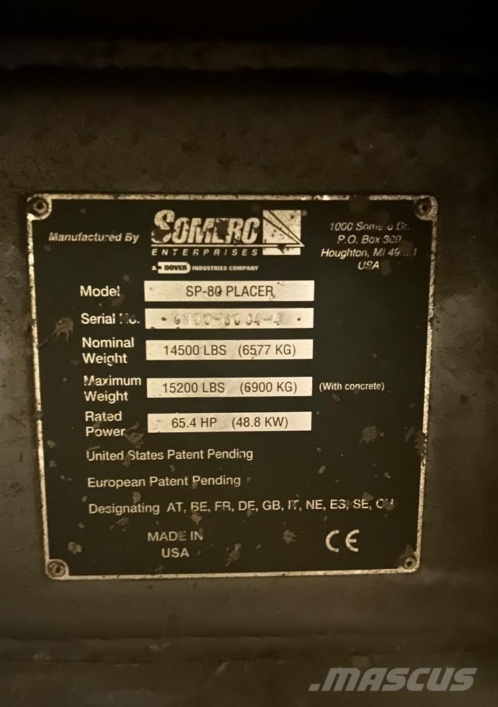 Somero SP-80 (#1105) Alati za betonske radove