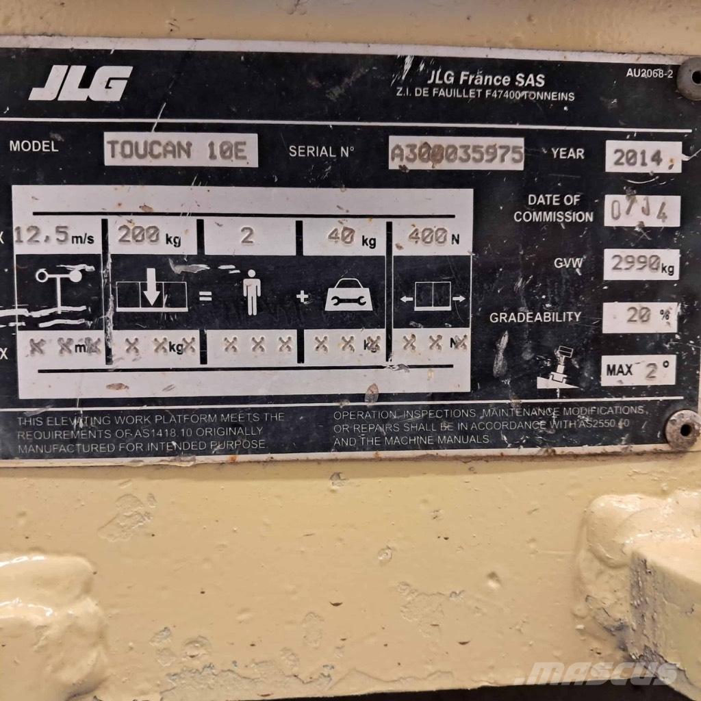 JLG Toucan 10 E Jarbolne penjajuće platforme