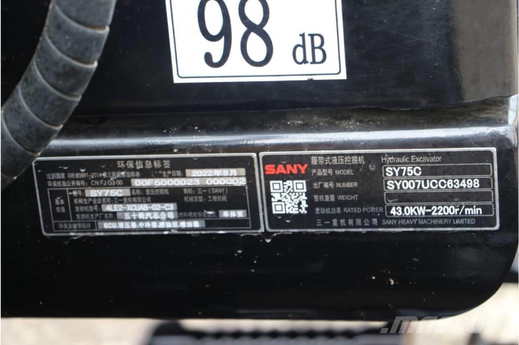 Sany sy75 Bageri guseničari