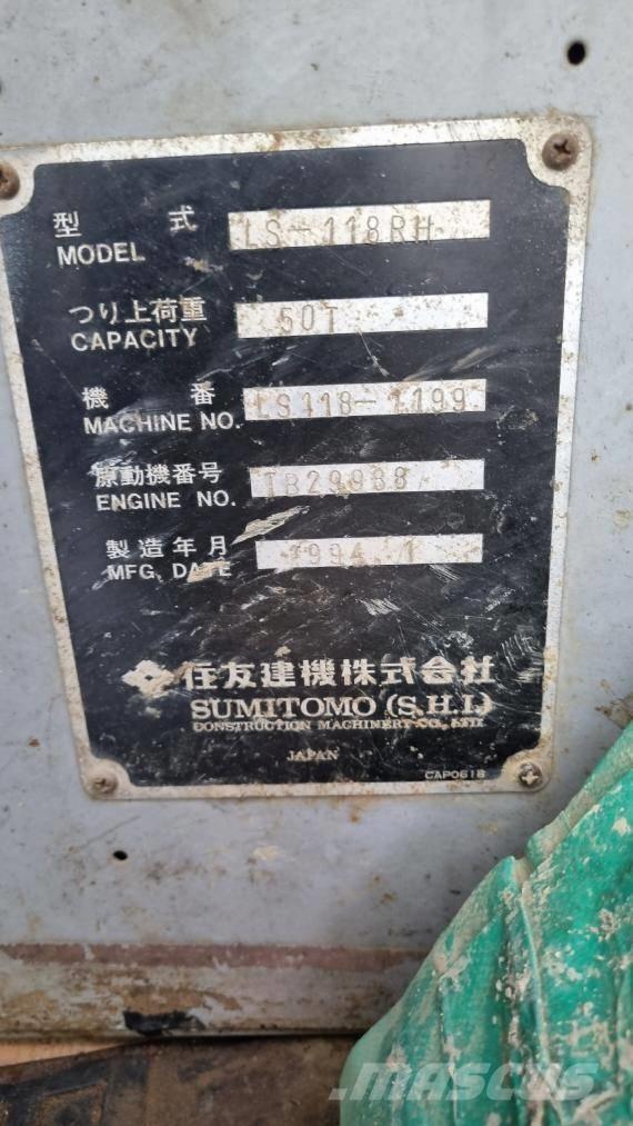 Sumitomo LS118RH5 Derik kranovi