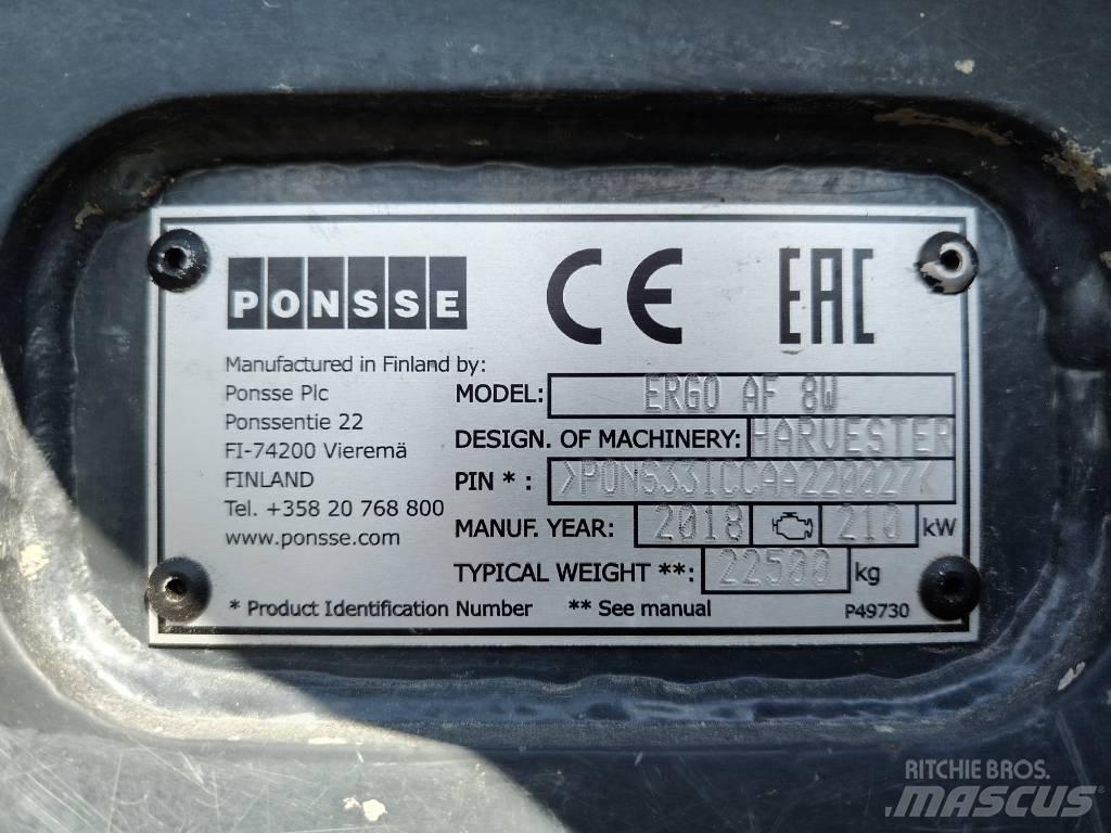 Ponsse Ergo AF 8W Harversteri