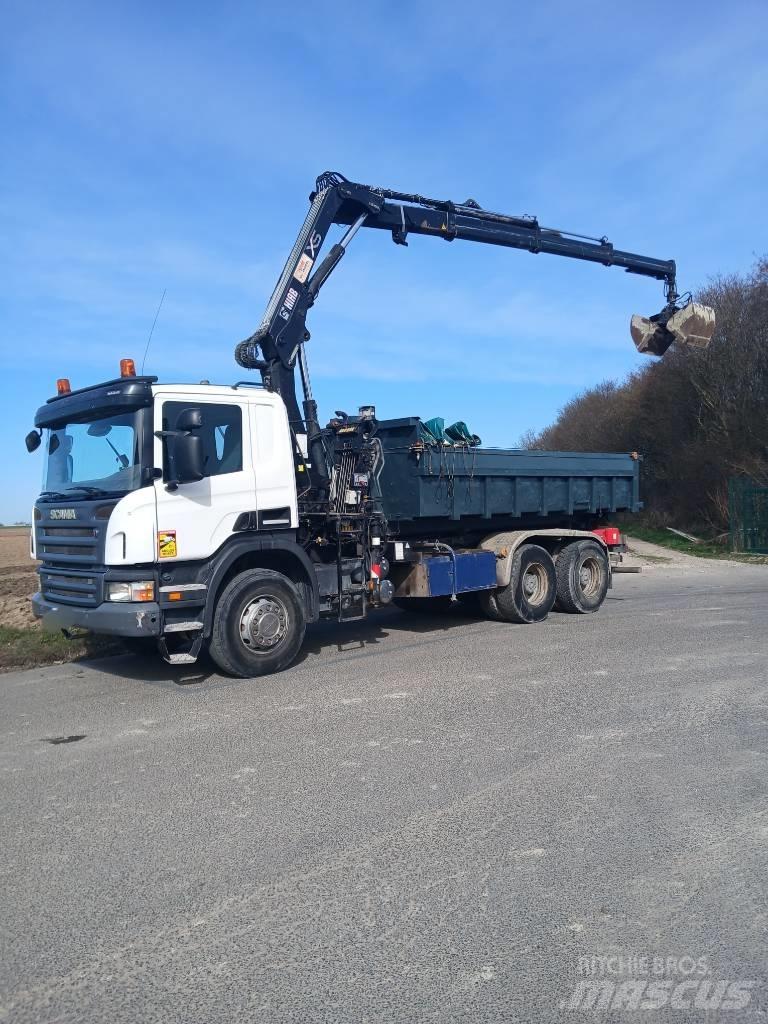 Scania P 400 Rol kiper kamioni sa kukom za podizanje tereta