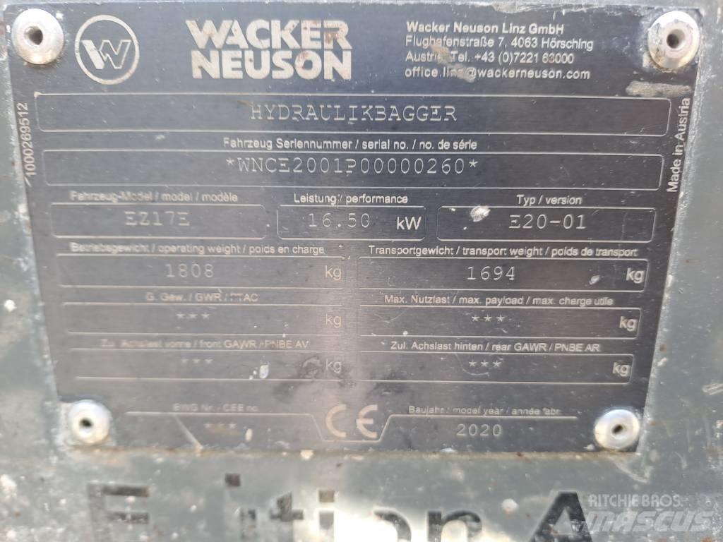 Wacker Neuson EZ17e Bageri guseničari