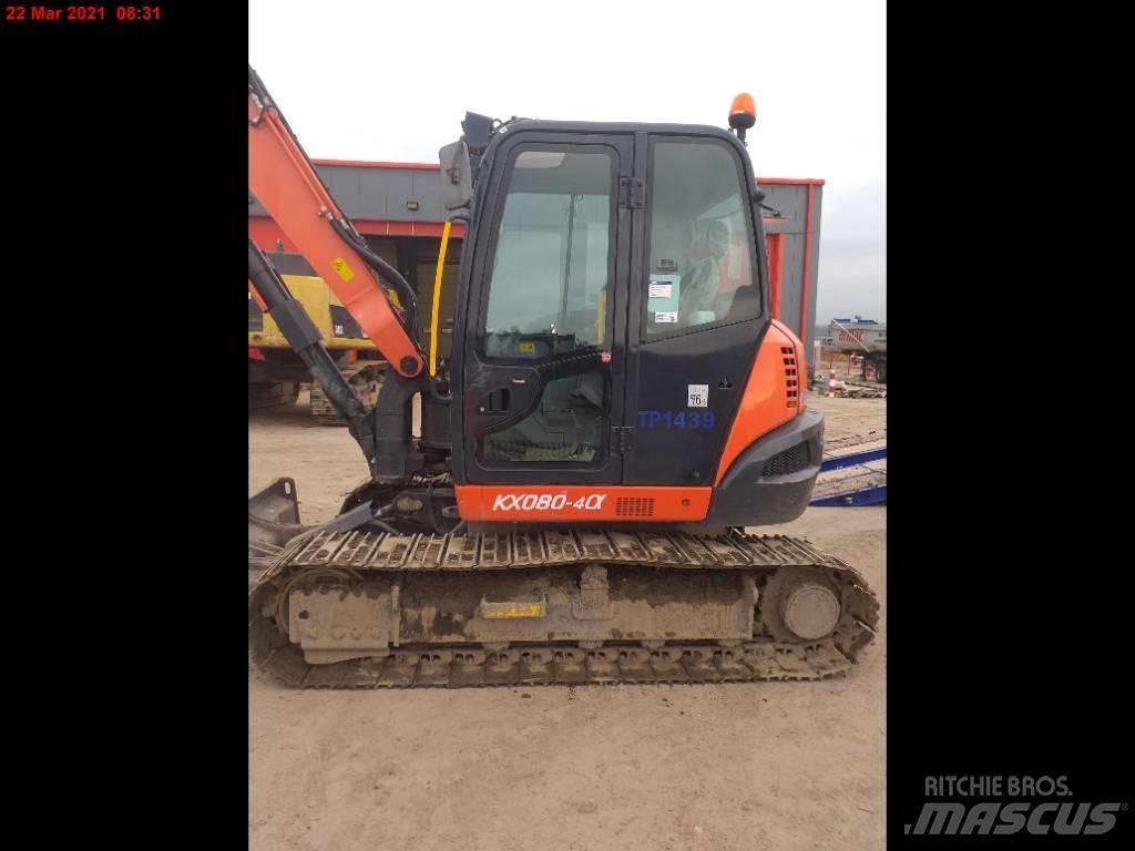 Kubota KX 080-4 Midi bageri 7t – 12t