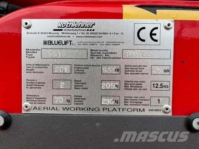 Bluelift SA 18 Teleskopske samohodne platforme