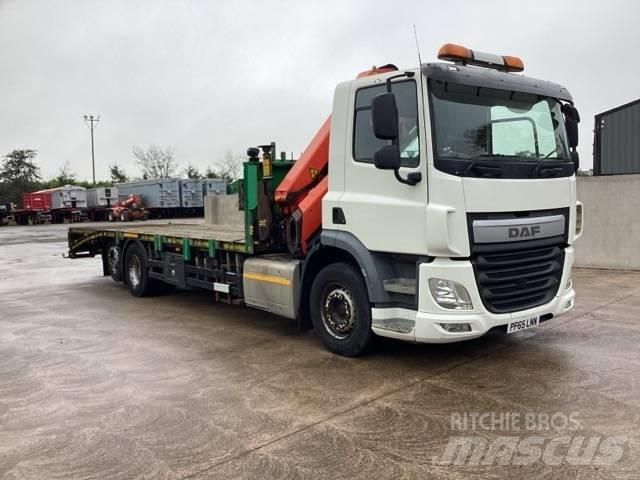 DAF CF 290 Kamioni sa ravan platformom / vitlom
