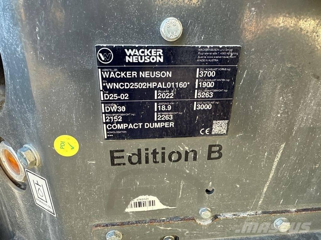 Wacker Neuson DW30 Damperi za gradilište