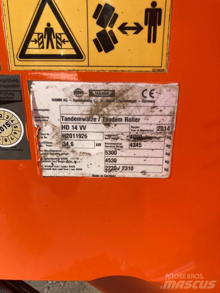 Hamm HD 14 VV Valjci sa duplim bubnjem