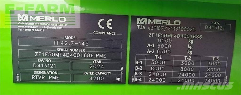 Merlo tf 42.7 - 145 Poljoprivredni teleskopski utovarivači