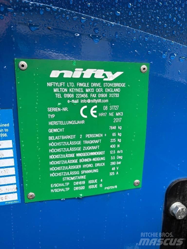Niftylift HR 17 Zglobne podizne platforme