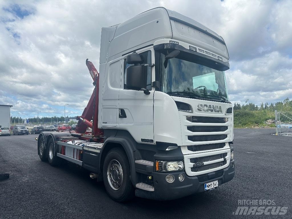 Scania R520 6x2*4 Rol kiper kamioni sa kukom za podizanje tereta